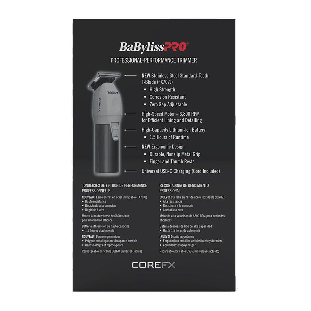 BaBylissPRO COREFX Cordless Hair Clipper and Trimmer Combo Kit Curl N Comb