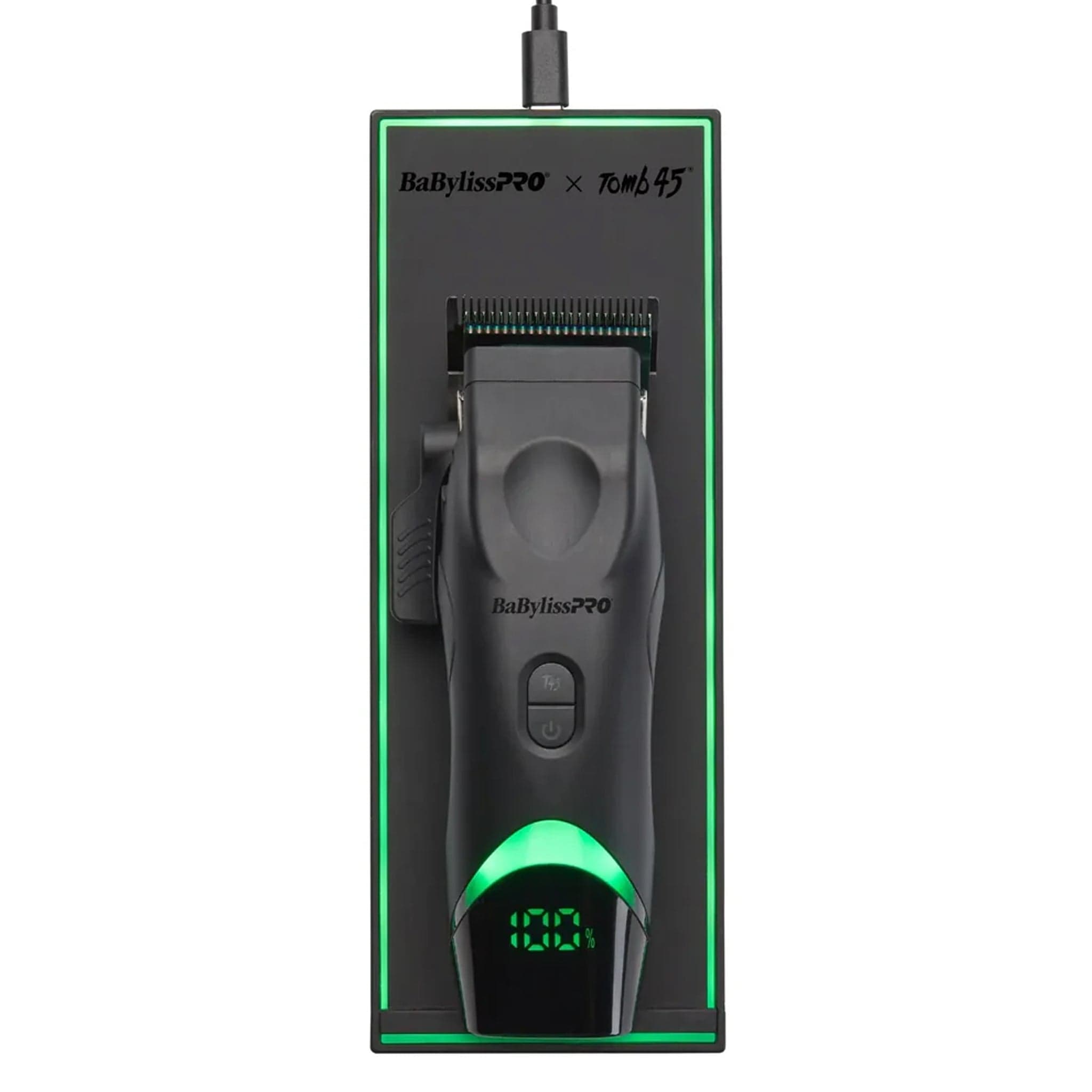 BaBylissPRO x Tomb45 Clipper (FXT45C) with Wireless-Charging Mat (FXT45MAT) Curl N Comb