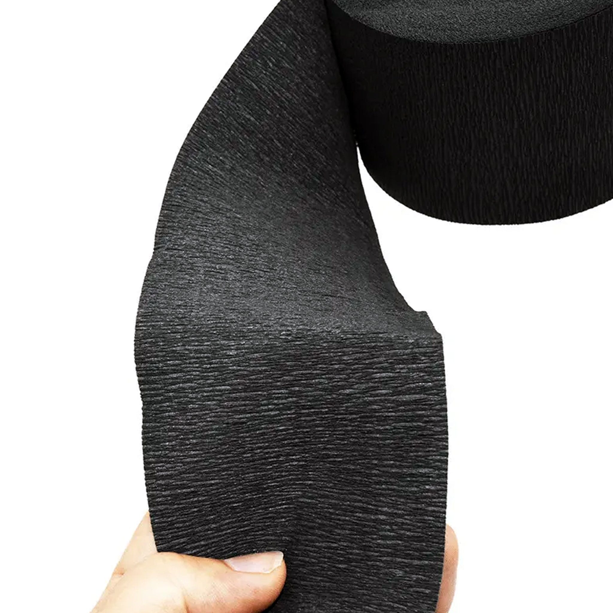 Black Barber Neck Strip Roll – 6.2cm Wide, Disposable & Stretchable for Haircuts Curl N Comb