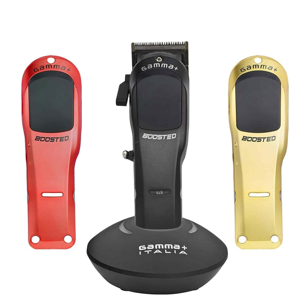 Gamma+ Boosted Clipper, Trimmer and StyleCraft Uno Single Foil Shaver Combo Set Curl N Comb