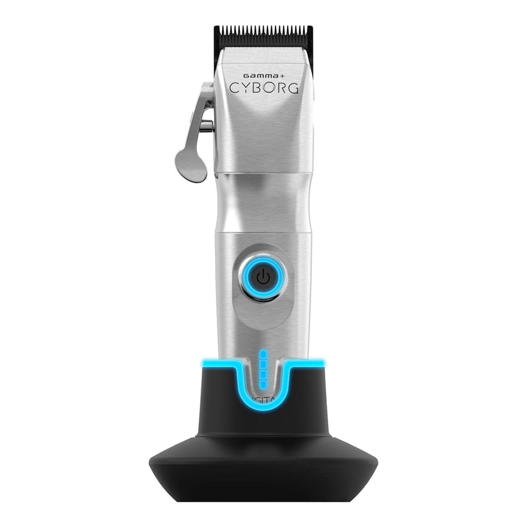 GAMMA+ Cyborg Professional Metal Cordless Hair Clipper and StyleCraft Instinct Metal Trimmer  Combo Kit Curl N Comb