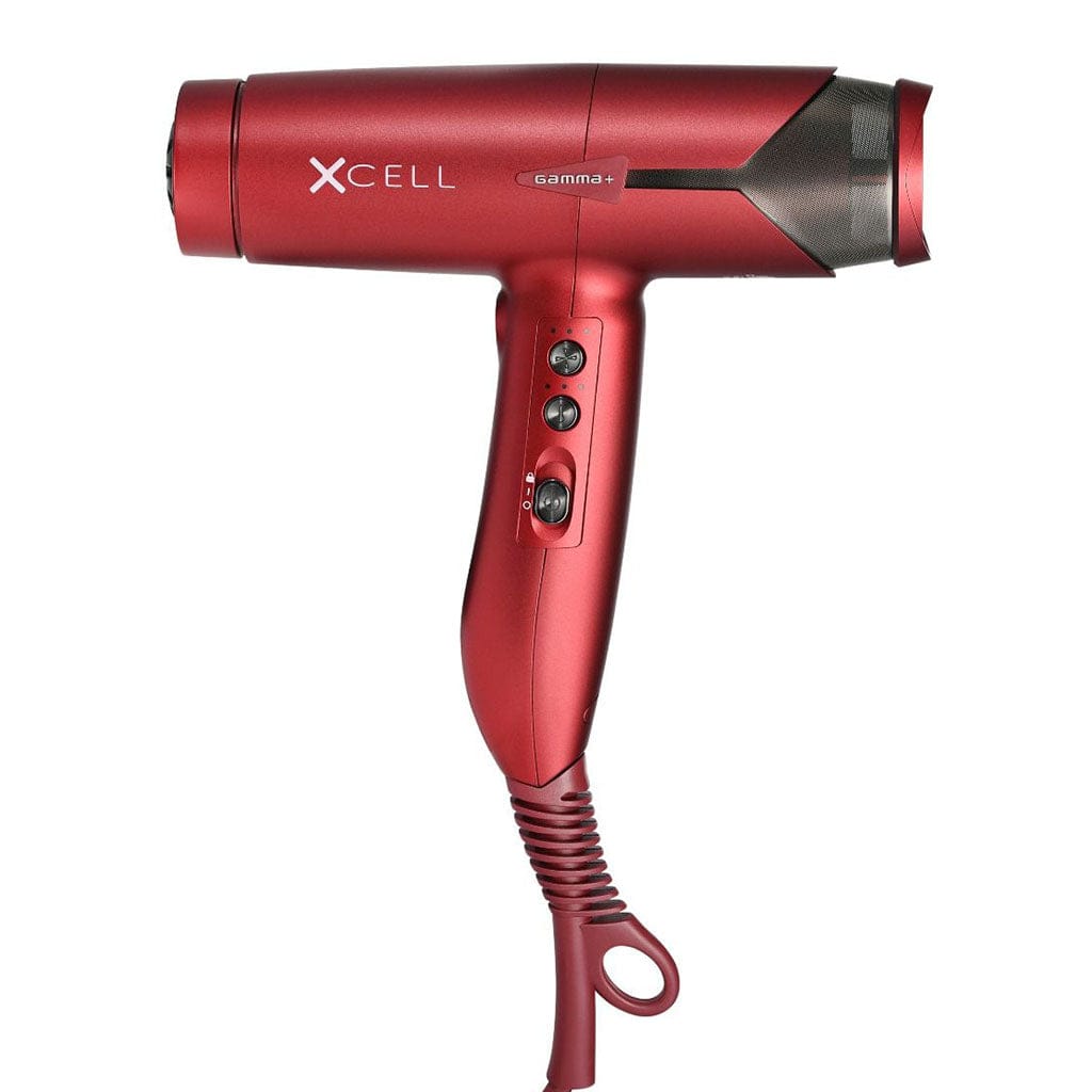 Red Gamma+ Xcell Professional Hair Dryer – Ultra-Lightweight Digital Brushless Motor Curl N Comb