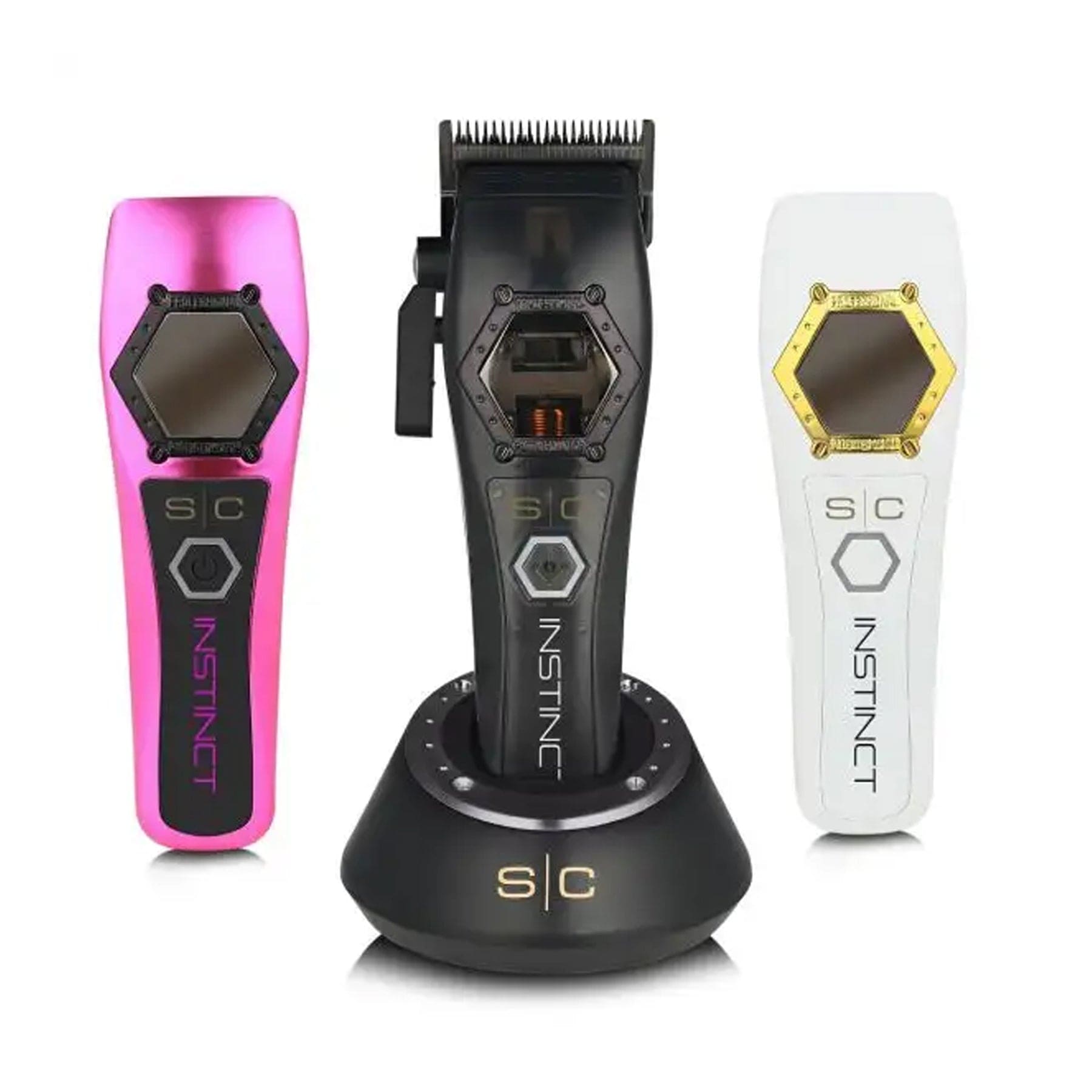 StyleCraft Instinct Metal Clipper, Trimmer & Uno Single Foil Shaver Combo Kit Curl N Comb