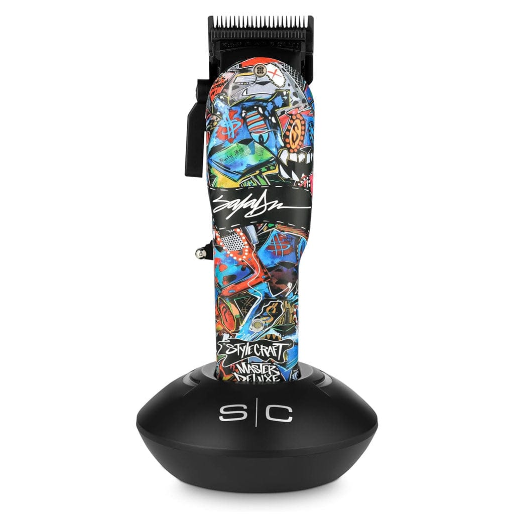 StyleCraft Rebel King Saladeen Limited Edition Clipper with Echo Blade - SC613M Curl N Comb