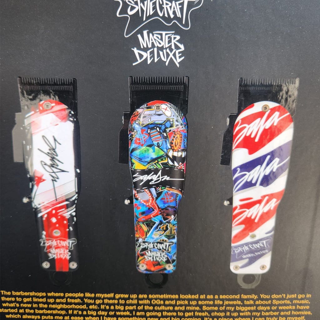 StyleCraft Rebel King Saladeen Limited Edition Clipper with Echo Blade - SC613M Curl N Comb