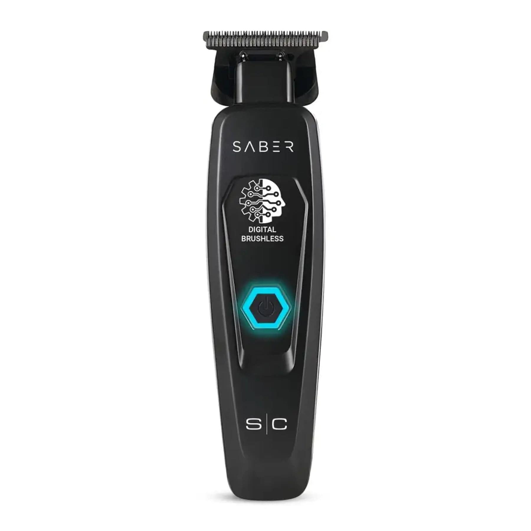 StyleCraft Saber Cordless Hair Trimmer – Black (SC403B) Curl N Comb